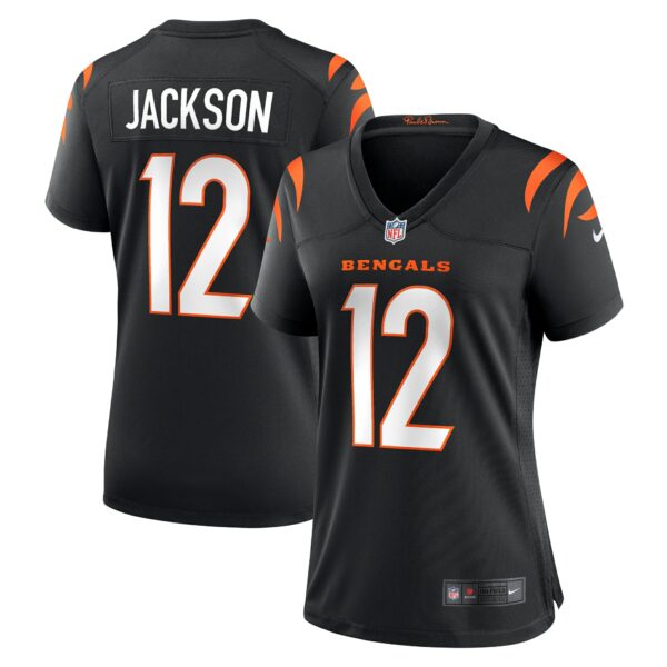 Women’s Cincinnati Bengals Shedrick Jackson Nike Black Team Game Jersey