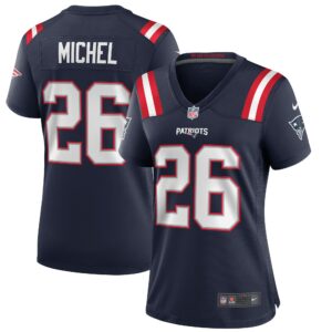 Women's New England Patriots Sony Michel Nike Navy Game Jersey