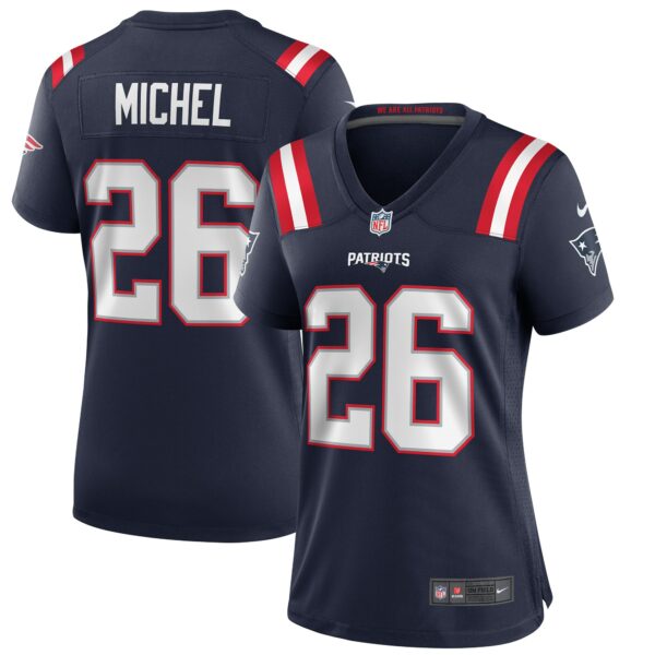 Women’s New England Patriots Sony Michel Nike Navy Game Jersey