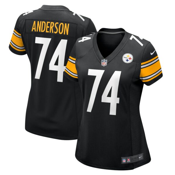 Women’s Pittsburgh Steelers Spencer Anderson Nike Black Game Jersey