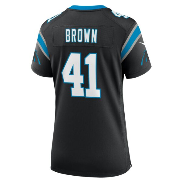 Women’s Carolina Panthers Spencer Brown Nike Black Team Game Jersey