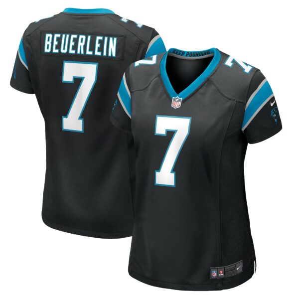 Women’s Carolina Panthers Steve Beuerlein Nike Black Retired Player Jersey