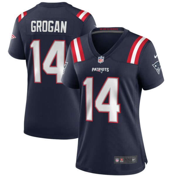 Women’s New England Patriots Steve Grogan Nike Navy Game Retired Player Jersey