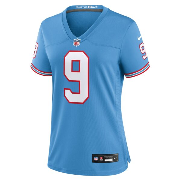 Women’s Tennessee Titans Steve McNair Nike Light Blue Oilers Throwback Retired Player Game Jersey