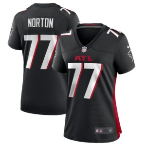 Women's Atlanta Falcons Storm Norton Nike Black Game Jersey