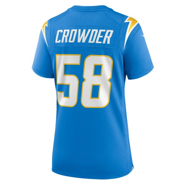 Women’s Los Angeles Chargers Tae Crowder Nike Powder Blue Team Game Jersey