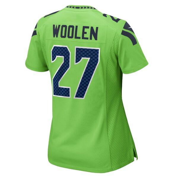 Women’s Seattle Seahawks Tariq Woolen Nike Neon Green Game Jersey