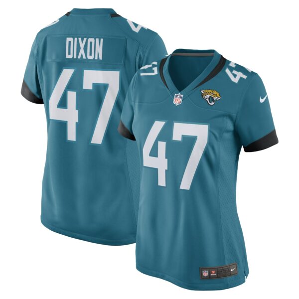 Women’s De’Shaan Dixon Jacksonville Jaguars Nike Teal Game Player Jersey