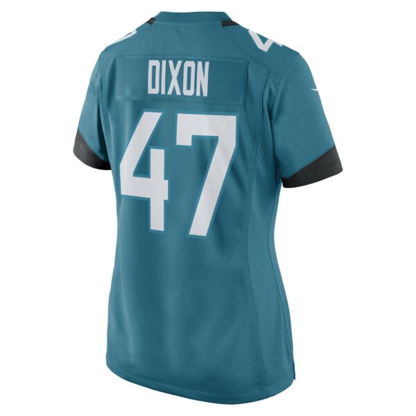 Women’s De’Shaan Dixon Jacksonville Jaguars Nike Teal Game Player Jersey