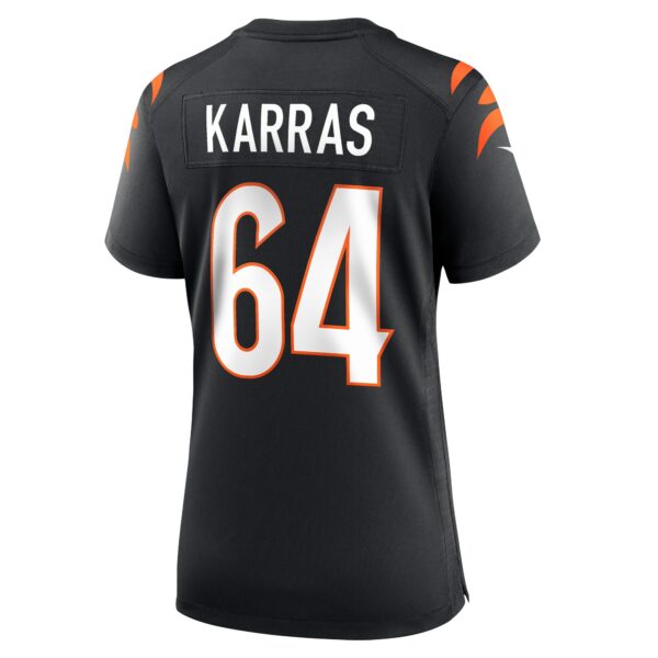 Women’s Cincinnati Bengals Ted Karras Nike Black Game Player Jersey