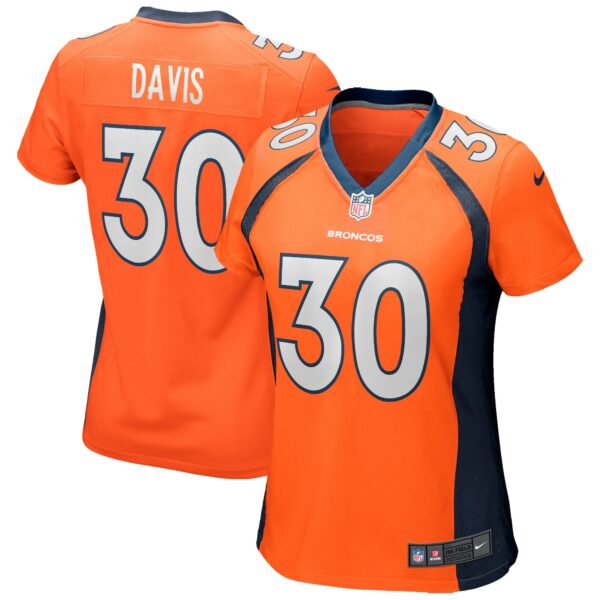 Women’s Denver Broncos Terrell Davis Nike Orange Game Retired Player Jersey