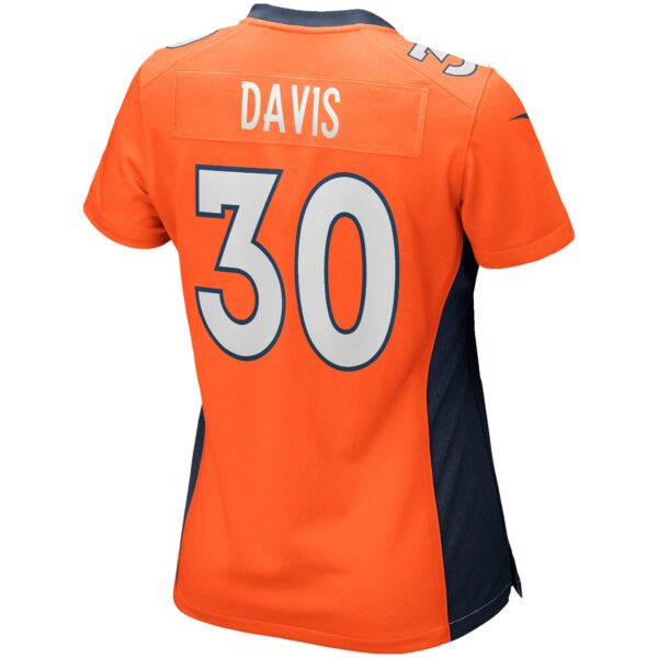 Women’s Denver Broncos Terrell Davis Nike Orange Game Retired Player Jersey