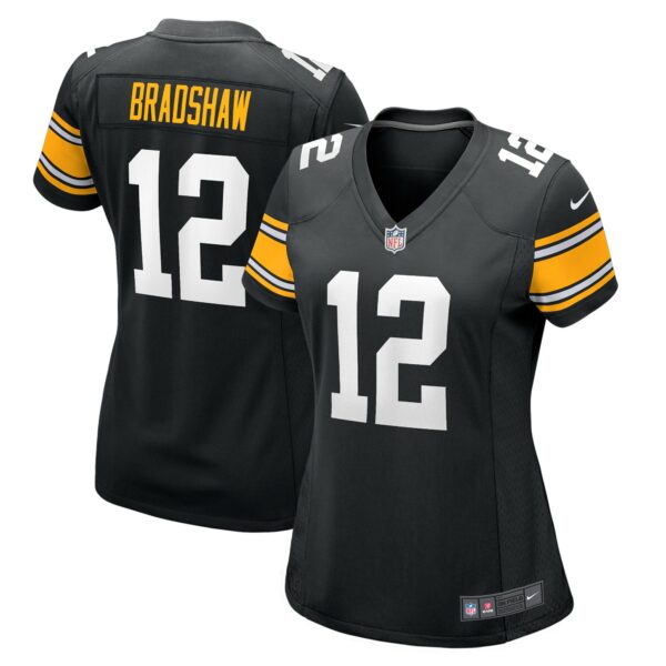 Women’s Pittsburgh Steelers Terry Bradshaw Nike Black Retired Player Jersey