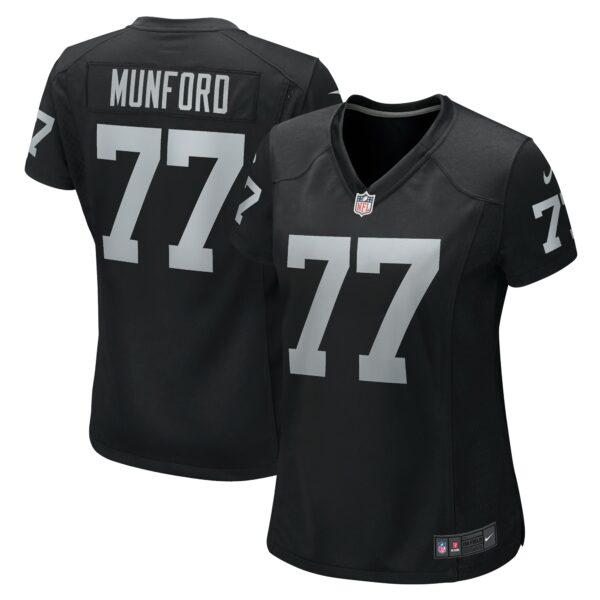 Women’s Las Vegas Raiders Thayer Munford Jr. Nike Black Team Game Jersey