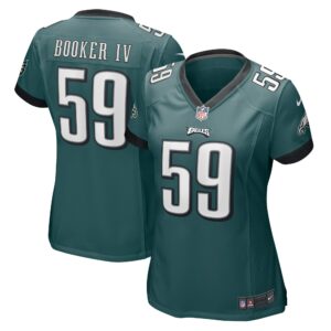 Women's Philadelphia Eagles Thomas Booker IV Nike Midnight Green Game Jersey