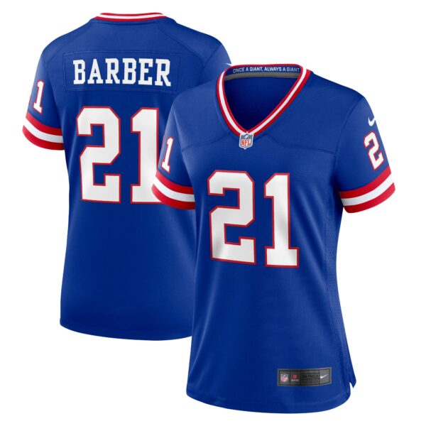 Women’s New York Giants Tiki Barber Nike Royal Classic Retired Player Game Jersey