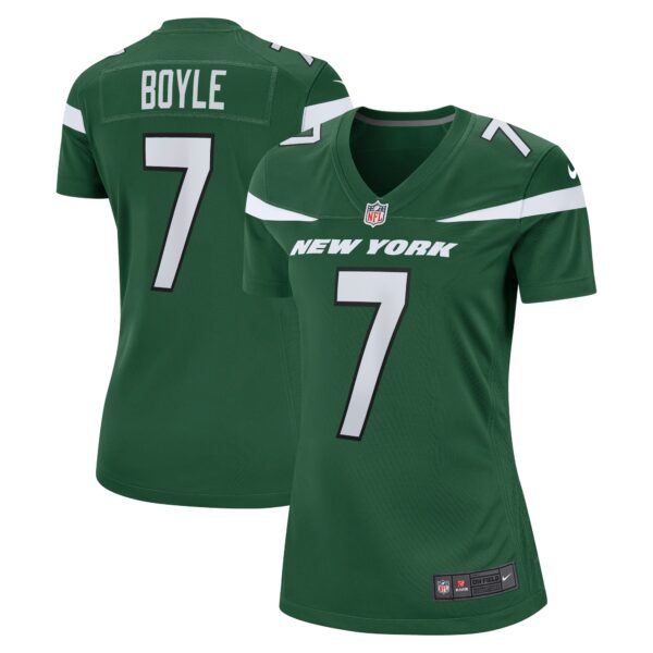 Women’s New York Jets Tim Boyle Nike Gotham Green Game Jersey