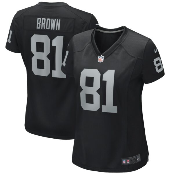 Women’s Las Vegas Raiders Tim Brown Nike Black Game Retired Player Jersey