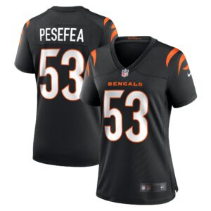 Women's Cincinnati Bengals TJ Pesefea Nike Black Team Game Jersey