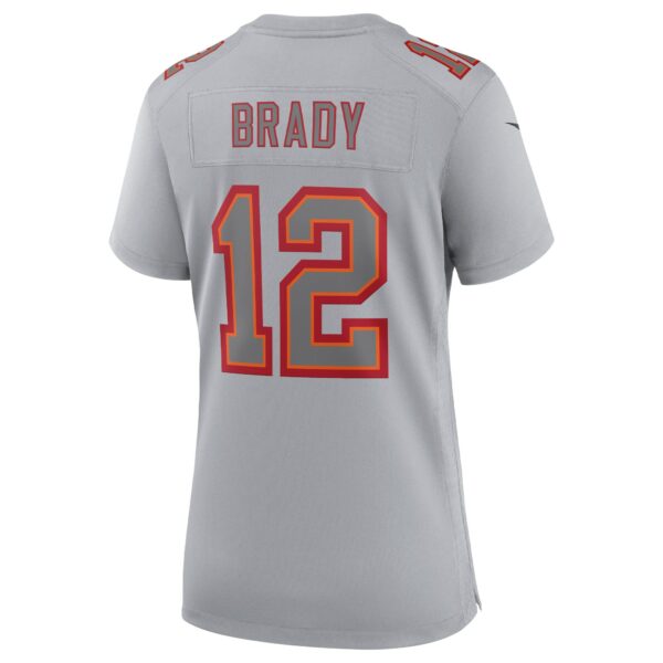 Women’s Tampa Bay Buccaneers Tom Brady Nike Gray Atmosphere Fashion Game Jersey