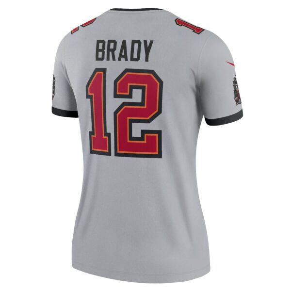 Women’s Tampa Bay Buccaneers Tom Brady Nike Gray Inverted Legend Jersey