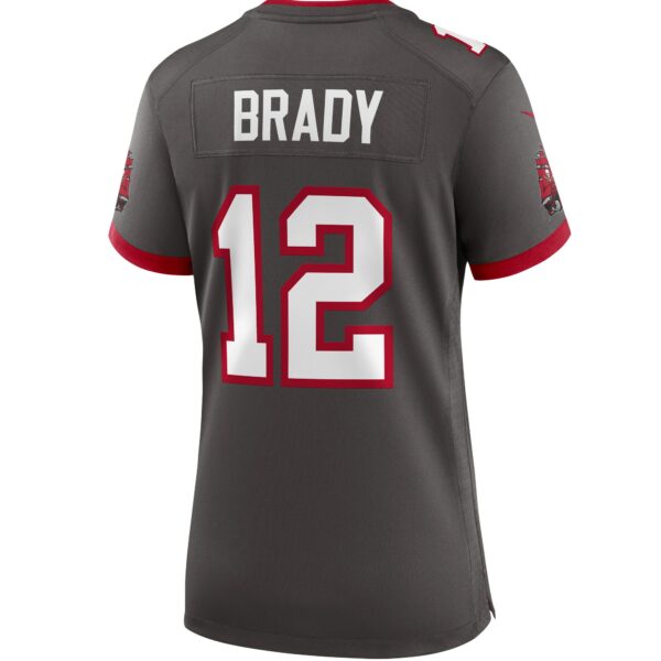 Women’s Tampa Bay Buccaneers Tom Brady Nike Pewter Alternate Game Jersey