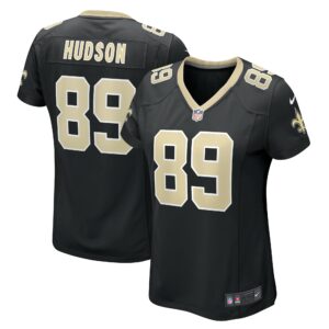 Women's New Orleans Saints Tommy Hudson Nike Black Team Game Jersey