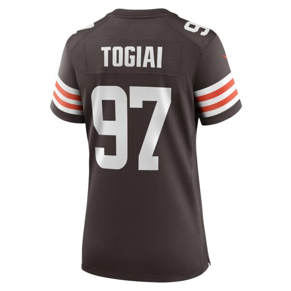 Women’s Cleveland Browns Tommy Togiai Nike Brown Game Jersey