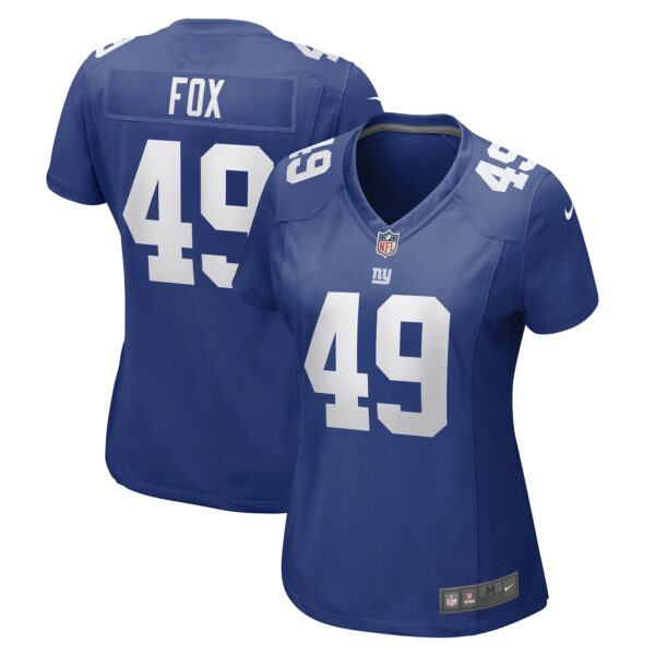 Women’s New York Giants Tomon Fox Nike Royal Game Player Jersey