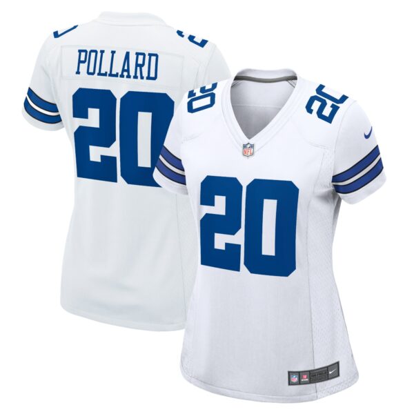 Women’s Dallas Cowboys Tony Pollard Nike White Game Player Jersey