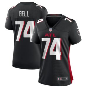 Women's Atlanta Falcons Travis Bell Nike Black Team Game Jersey