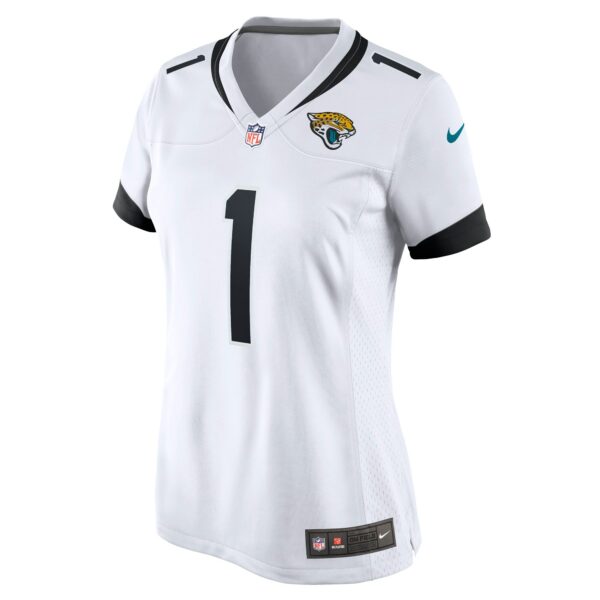 Women’s Jacksonville Jaguars Travis Jr. Etienne Nike White Game Player Jersey