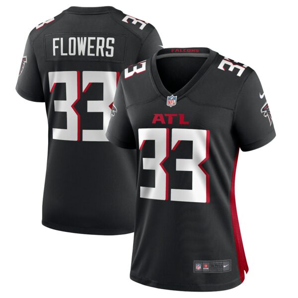 Women’s Atlanta Falcons Tre Flowers Nike Black Team Game Jersey