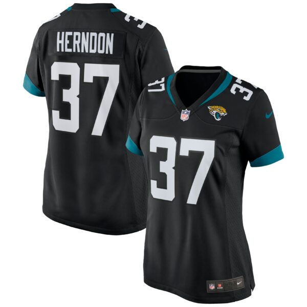 Women’s Jacksonville Jaguars Tre Herndon Nike Black Game Jersey