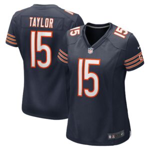 Women's Chicago Bears Trent Taylor Nike Navy Team Game Jersey