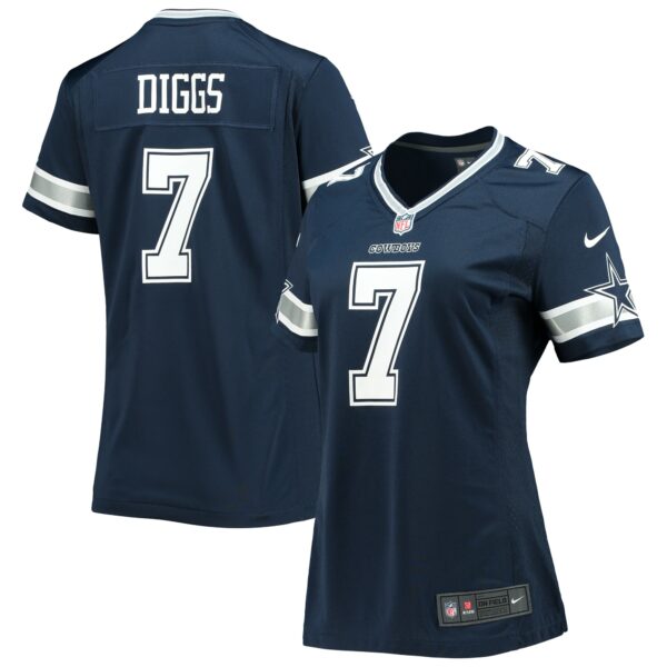 Women’s Dallas Cowboys Trevon Diggs Nike Navy Game Jersey