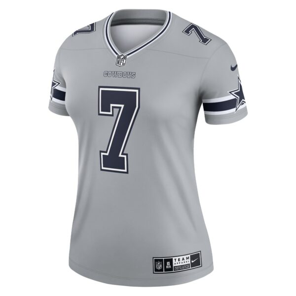 Women’s Dallas Cowboys Trevon Diggs Nike Silver Inverted Legend Jersey