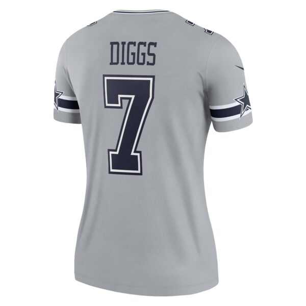 Women’s Dallas Cowboys Trevon Diggs Nike Silver Inverted Legend Jersey