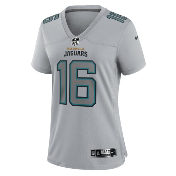 Women’s Jacksonville Jaguars Trevor Lawrence Nike Gray Atmosphere Fashion Game Jersey