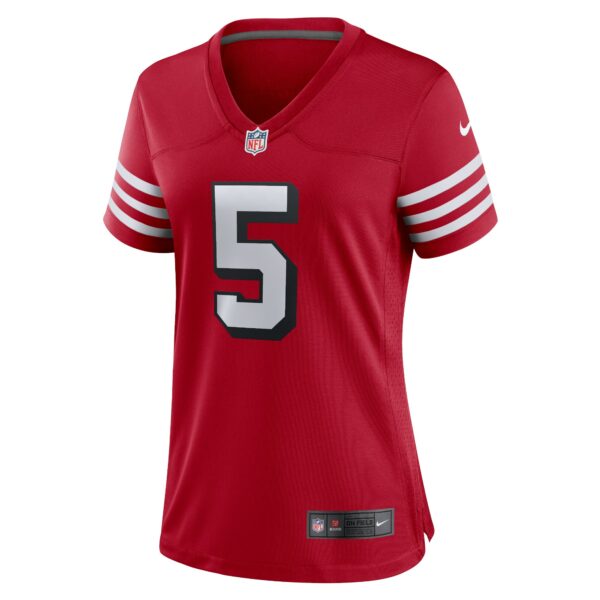 Women’s San Francisco 49ers Trey Lance Nike Scarlet Alternate Game Jersey