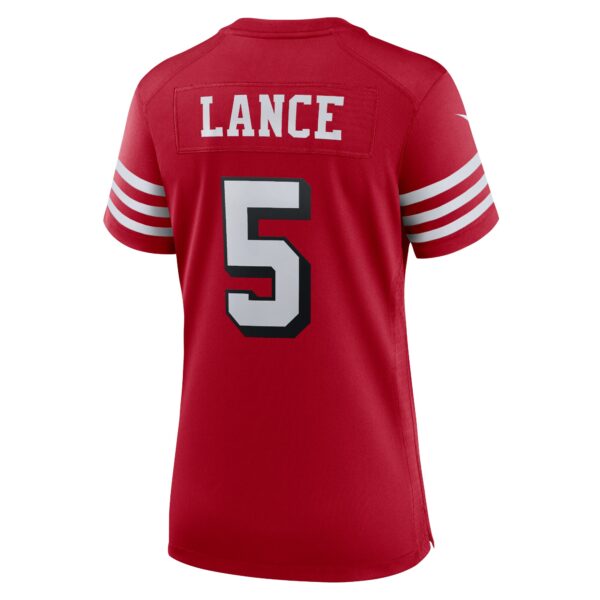 Women’s San Francisco 49ers Trey Lance Nike Scarlet Alternate Game Jersey