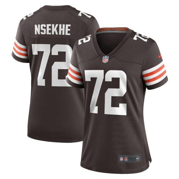 Women’s Cleveland Browns Ty Nsekhe Nike Brown Game Jersey