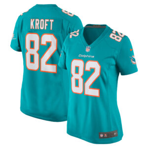 Women's Miami Dolphins Tyler Kroft Nike Aqua Team Game Jersey