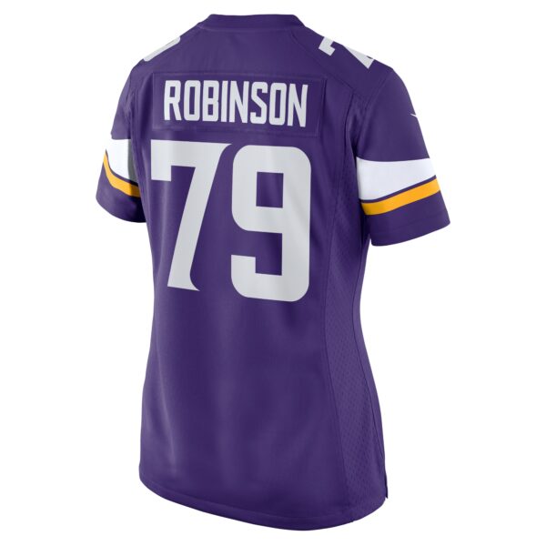 Women’s Minnesota Vikings Tyrese Robinson Nike Purple Team Game Jersey