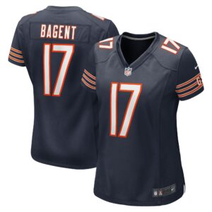 Women's Chicago Bears Tyson Bagent Nike Navy Game Jersey