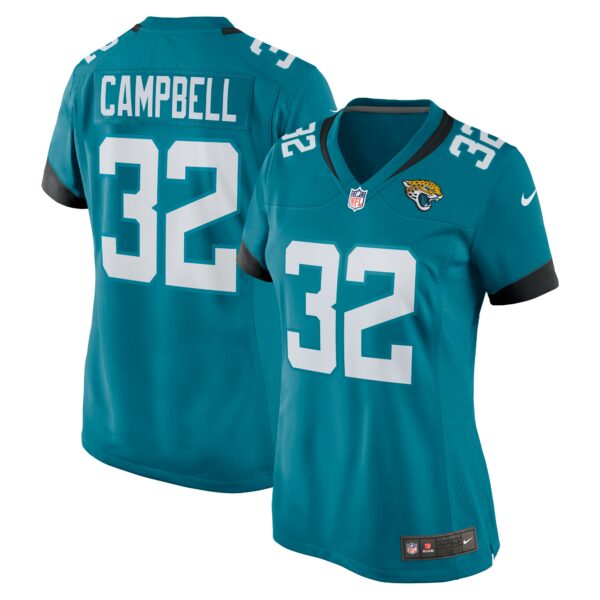 Women’s Jacksonville Jaguars Tyson Campbell Nike Teal Nike Game Jersey