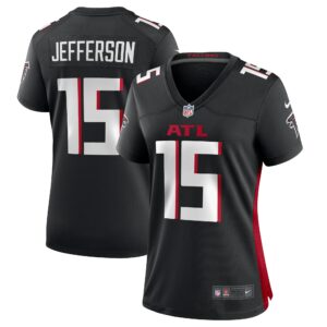 Women's Atlanta Falcons Van Jefferson Nike Black Game Jersey