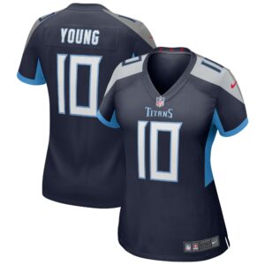 Women's Tennessee Titans Vince Young Nike Navy Game Retired Player Jersey