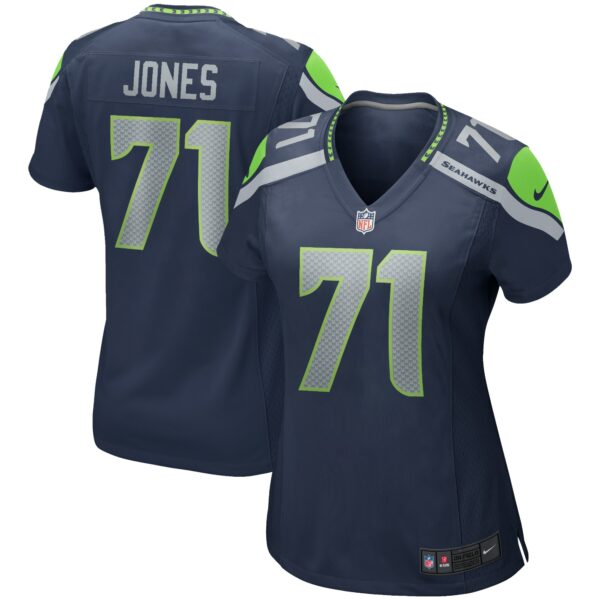 Women’s Seattle Seahawks Walter Jones Nike College Navy Game Retired Player Jersey