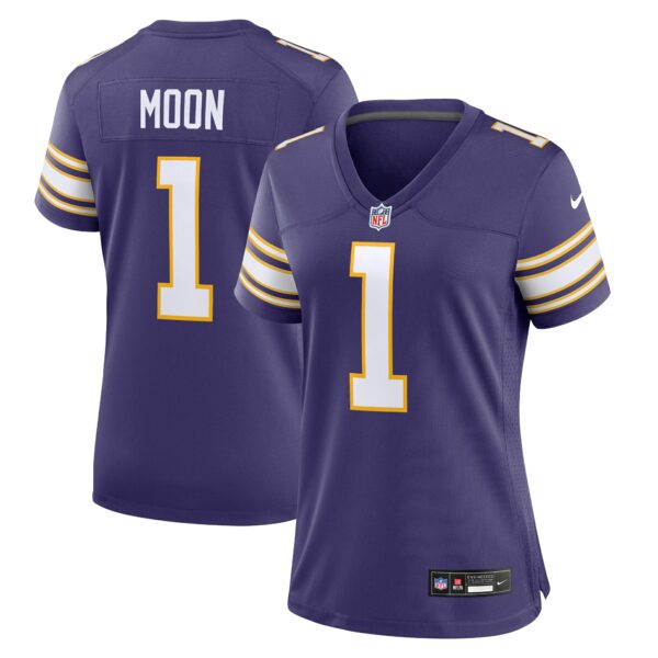 Women’s Minnesota Vikings Warren Moon Nike Purple Classic Retired Player Game Jersey